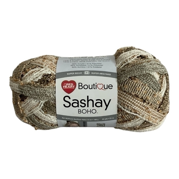 NWT RED HEART Boutique Sashay Boho Yarn Tambourine Texture Yarn Knitting Yarn - Picture 2 of 3